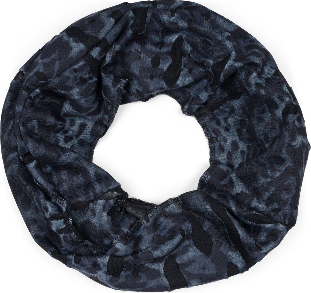 styleBREAKER Loop Schal mit Camouflage Muster im Destroyed Vintage used Look, Schlauchschal, Tuch, Uni 01016134