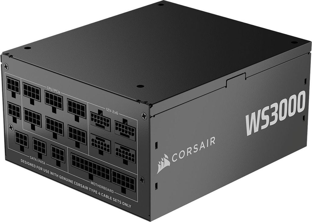 Corsair WS3000 voeding, 3000W, 80+ Platinum, ATX 3.1, Fully Productafbeelding 