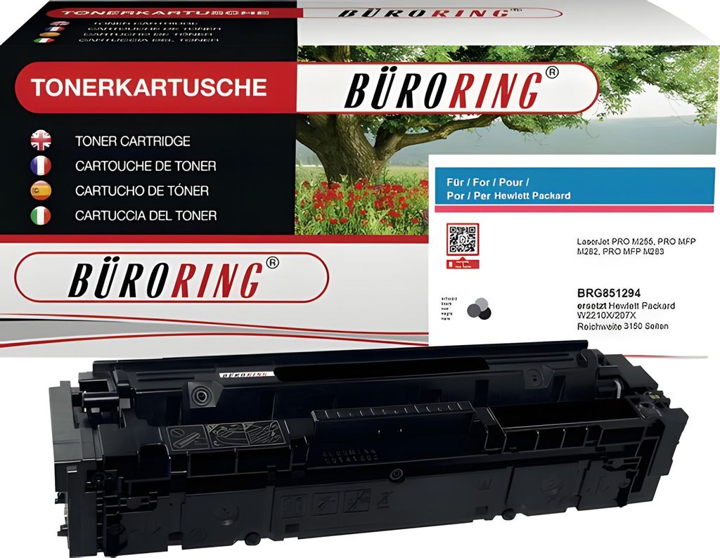 Toner 207X schwarz, ersetzt HP W2210X, für ca. 3.150 Seiten