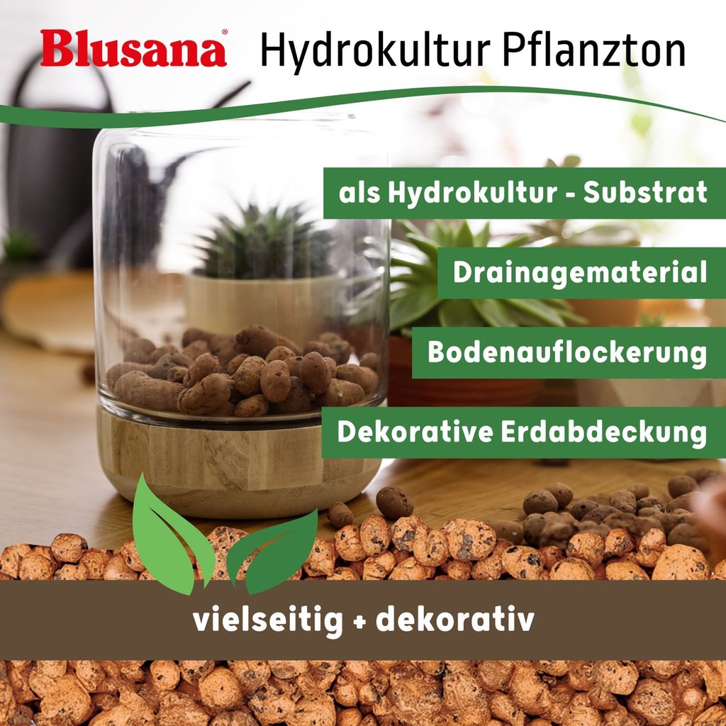 Blusana Blähton Hydrokultur & Drainage Tongranulat Produktbild 6