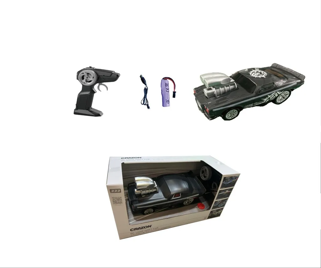 Voiture Télécommandée de Drift Coloris Noir pour Circuit et Course
