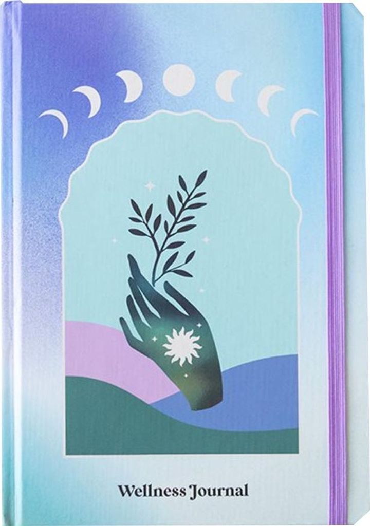 Something Different - "Aura Energy" Wellness Tagebuch, A5 SD10851 (Einheitsgröße) (Pastellblau/Violett)