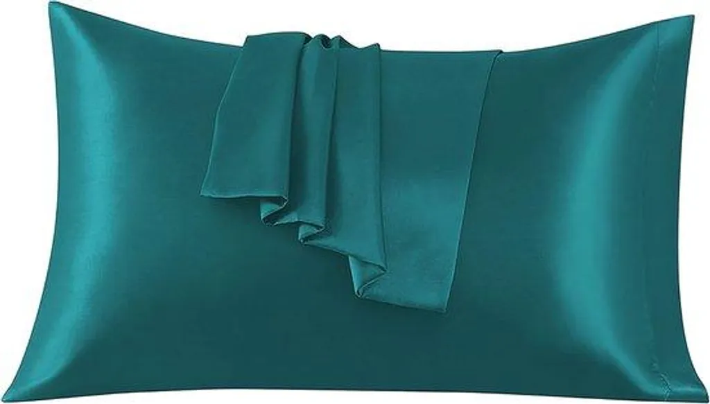 Taie d'oreiller en satin anti-frisottis et anti-acariens 50x75 cm lot de 2