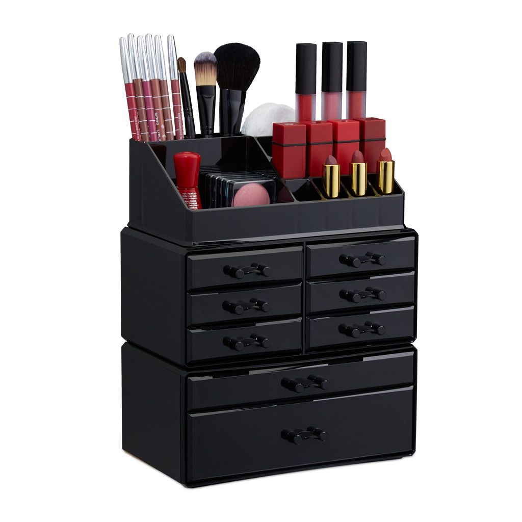 relaxdays Make Up Organizer mit 8 Schubladen