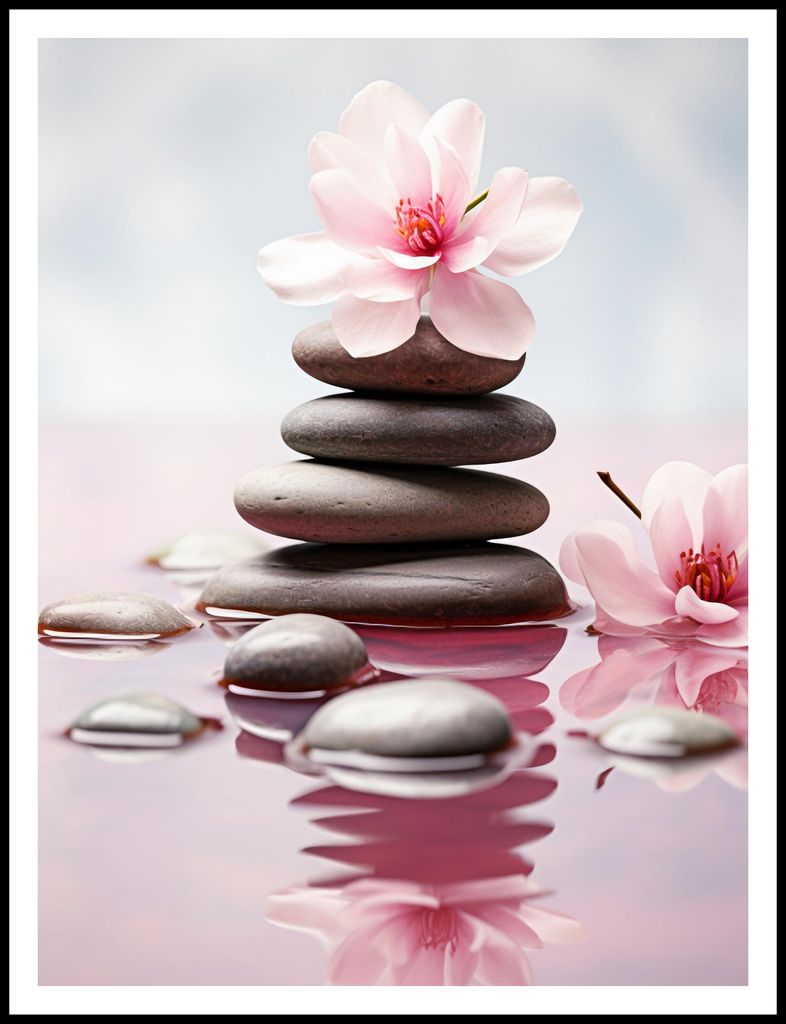 Plakat 75x100cm Ruhige Reflexion