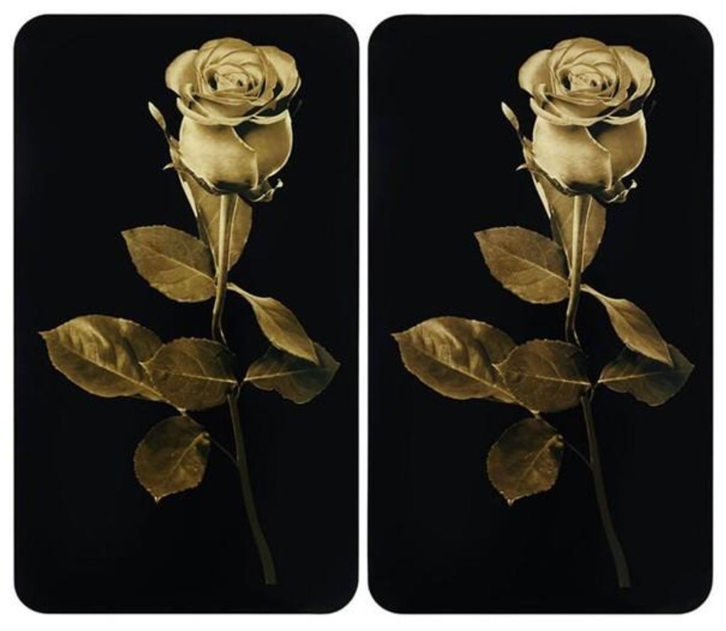 WENKO Herdabdeckplatte Universal Mod. Goldene Baccara Rose Produktbild 