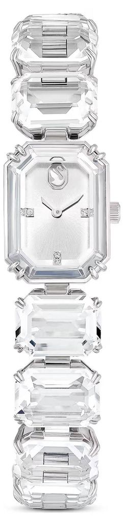 Swarovski Damen Armbanduhr Millenia Weiß Kristall Edelstahl Produktbild 