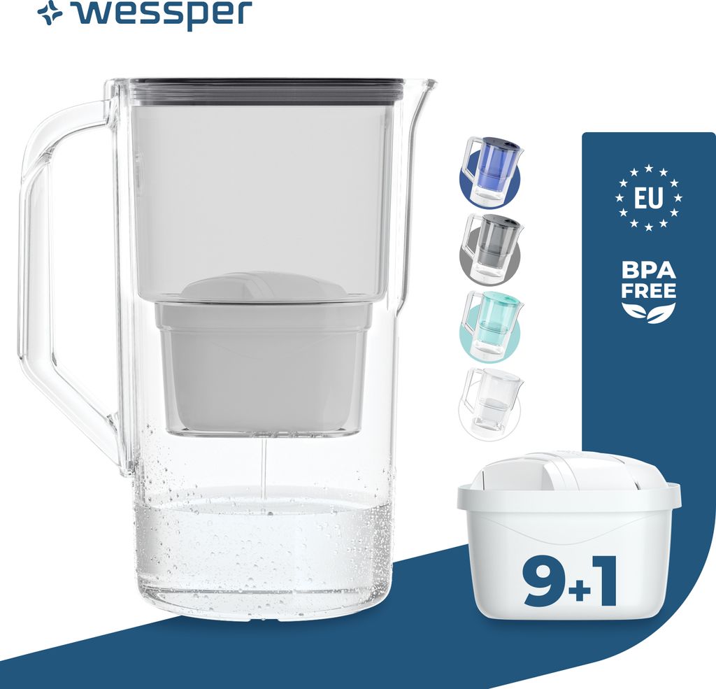 Wessper Caraffa filtrante per acqua 2,8 L compatibile con Immagine del prodotto 