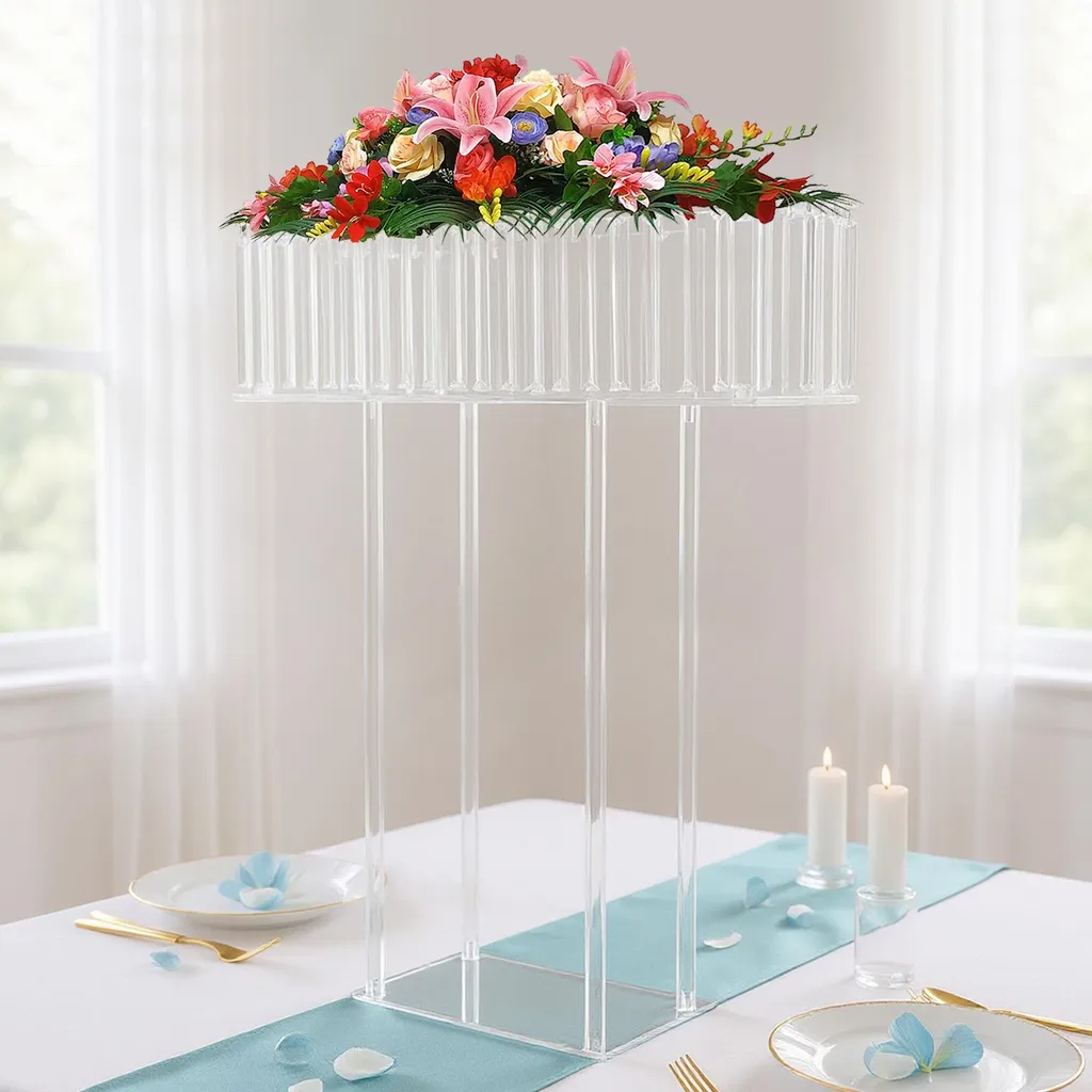 Porte-plante transparent design moderne support à fleurs de 5kg