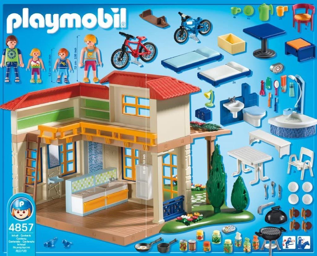 Playmobil 4857 Ferien Traumhaus Bungalow Villa Toskana mit Zubehör & Figuren 