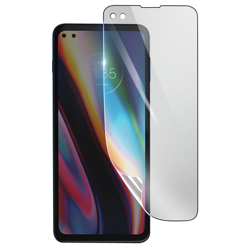 3mk, Stoß- und kratzfester Hydrogel Bildschirmschutz für Motorola Moto G 5G Plus, Transparent