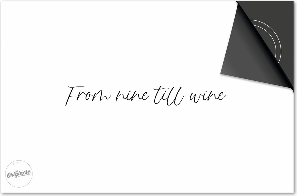 Induktionsschutz 81x52 - abdeckplatte Induktion matt- Dietrix Kochfeldschutz- Base - Zitate - From Nine till Wine Weiß