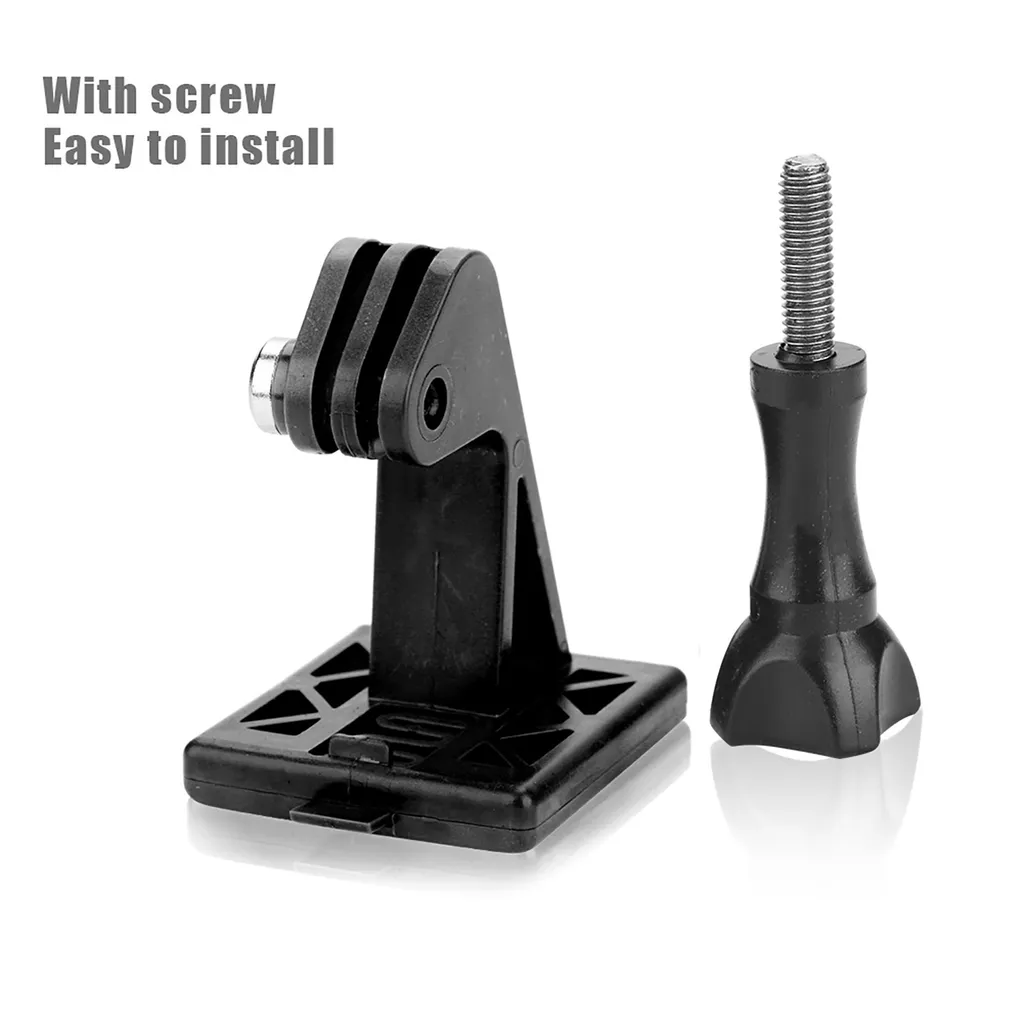 Adaptateur Casque en Nylon Noir avec Support Caméra Fixe pour Tactique