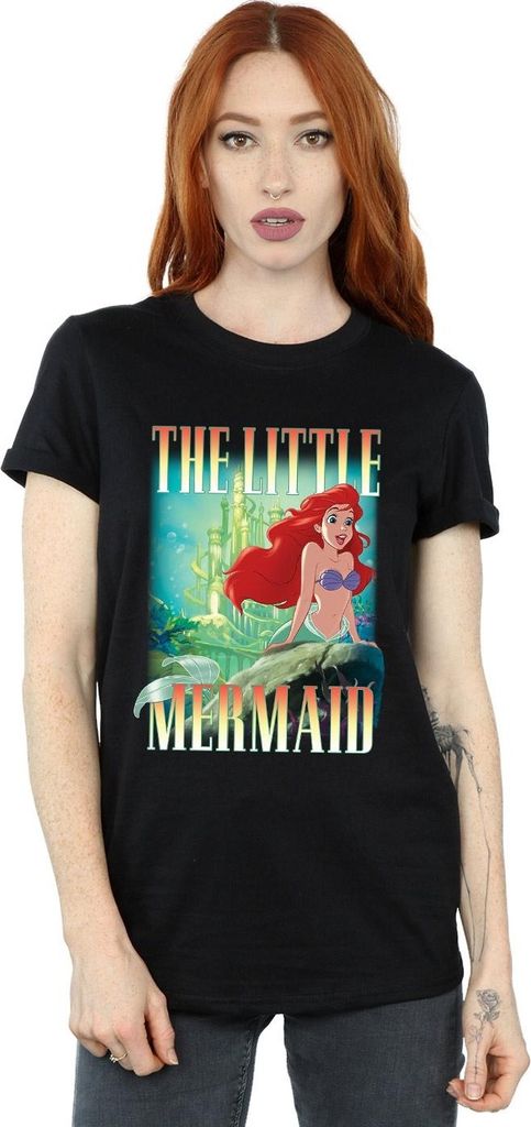 The Little Mermaid - T-Shirt für Damen BI1278 (XXL) (Schwarz)