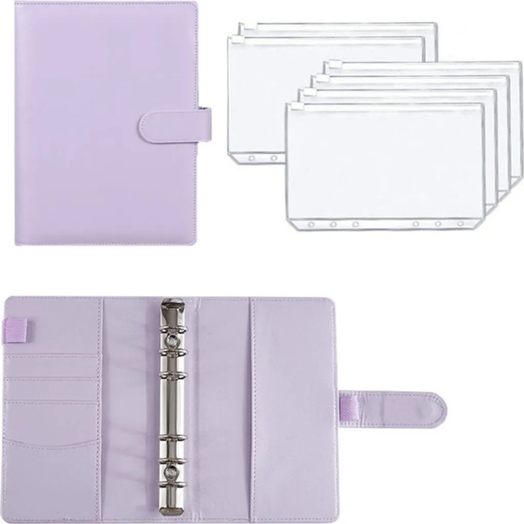 Cartella A6 INF Professionale Viola: 12 Buste Documenti e Carte