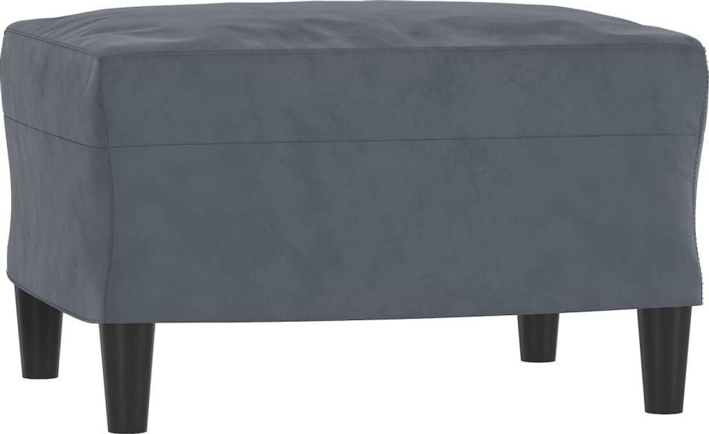 vidaXL Fußhocker Dunkelgrau 60x50x41 cm Samt Produktbild 