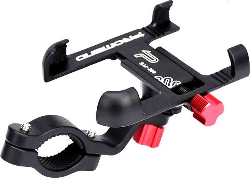 Robuste Handyhalterung für Xiaomi M187 / M365 / M365 pro / PRO 2 / 1S / Essential / Ninebot Max G30 / Motus Scooty 8.5 und 10 Roller - Farbe Schwarz