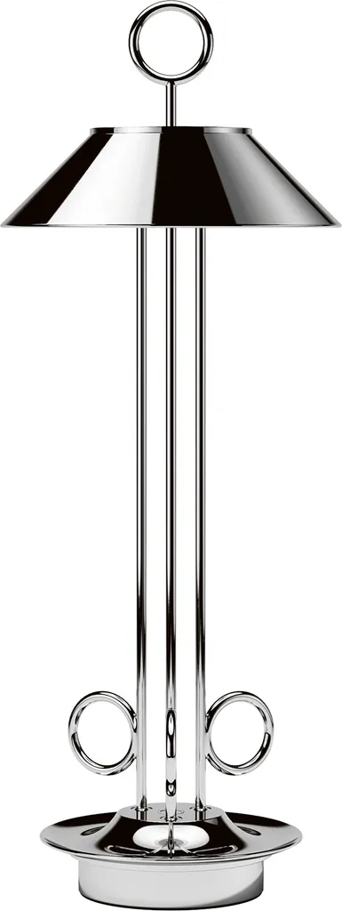 Lampe de table pour bureau et salon Nudiderot Sigor Chrome sans fil