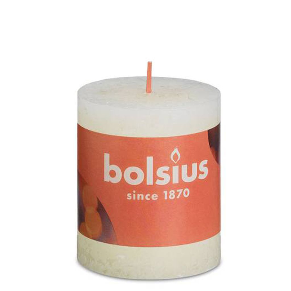 BOLSIUS Stumpenkerze Rustiko Shine 8x7cm weiche Perle Image du produit 