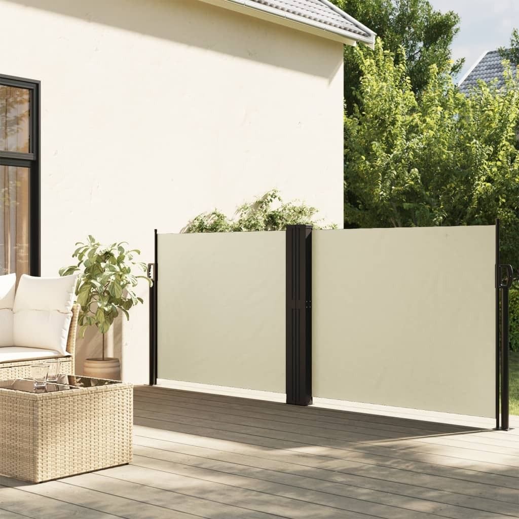 Maison Exclusive - Seitenmarkise Ausziehbar Creme 140x600 cm