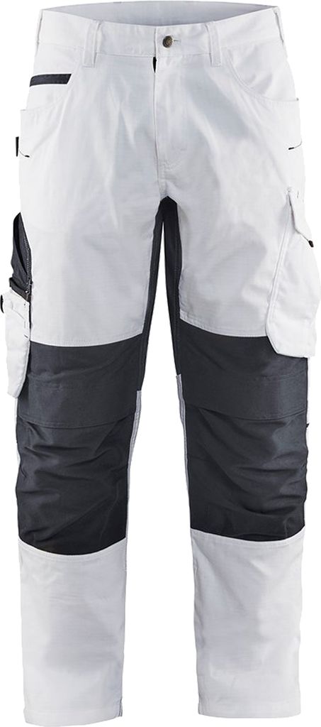 Blakläder Malerhose mit Stretch Weiß/Dunkelgrau 1095 1330, Farbe:weiß/dunkelgrau, Größe:44