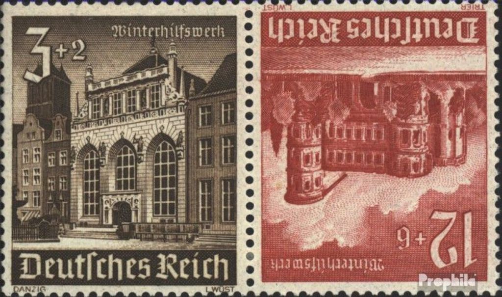 Briefmarken Deutsches Reich 1940 Mi K37 postfrisch Bauwerke