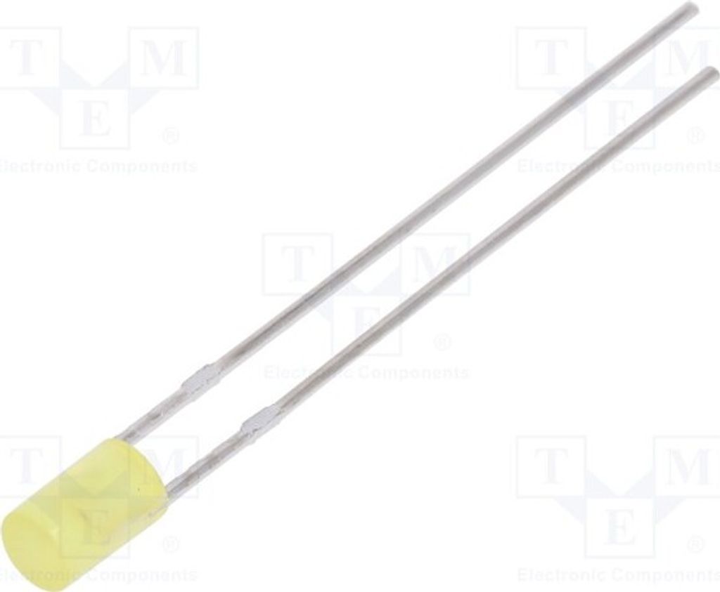 5x LED ohne Flansch LL-304YD4J-1B LED Dioden THT 3mm 70÷120mcd 130° 3mm gelb