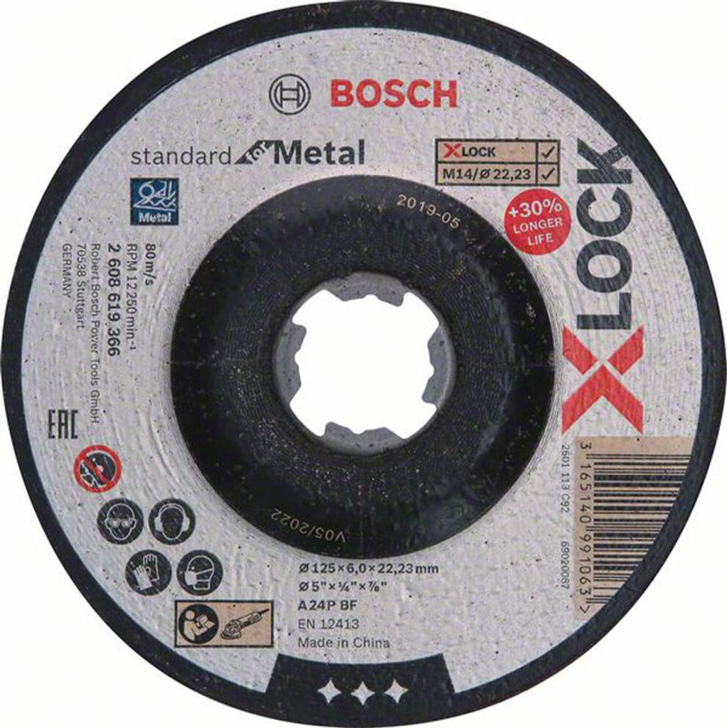Bosch X-LOCK Schruppscheibe T27 A 24 P BF 125 x 6,0 mm Produktbild