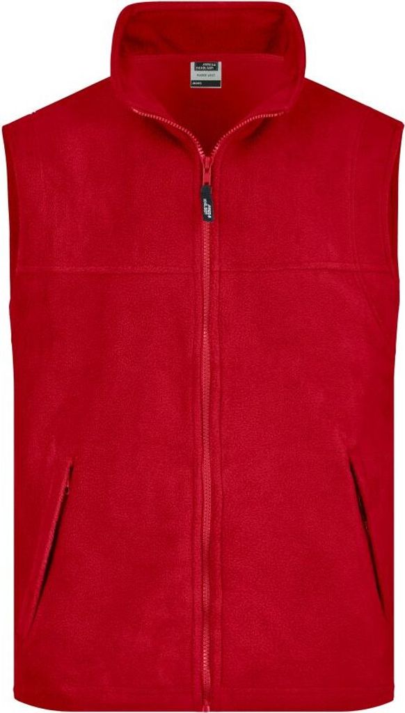 Wärmende Weste in schwerer Fleece-Qualität red, Gr. L