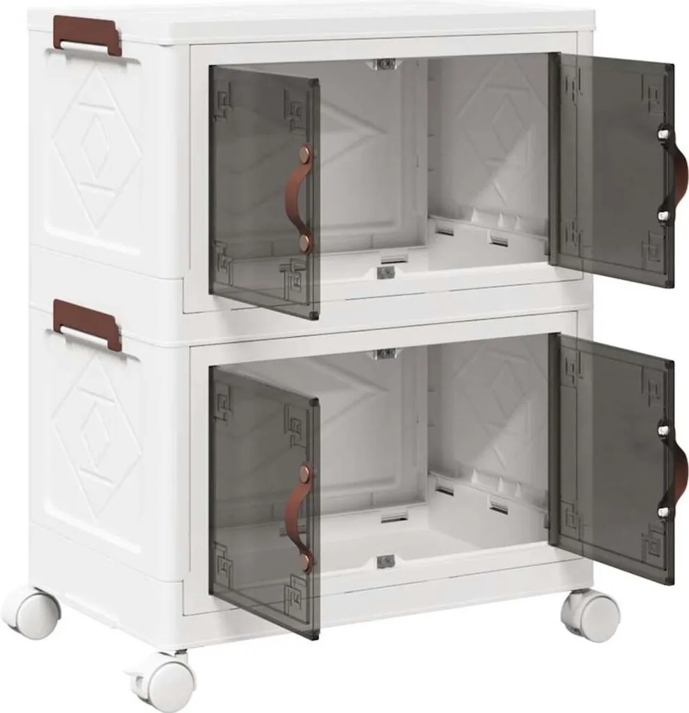 Carrello Portaoggetti Impilabile vidaXL 28L - Ottimizzazione Logistica Casa - 5