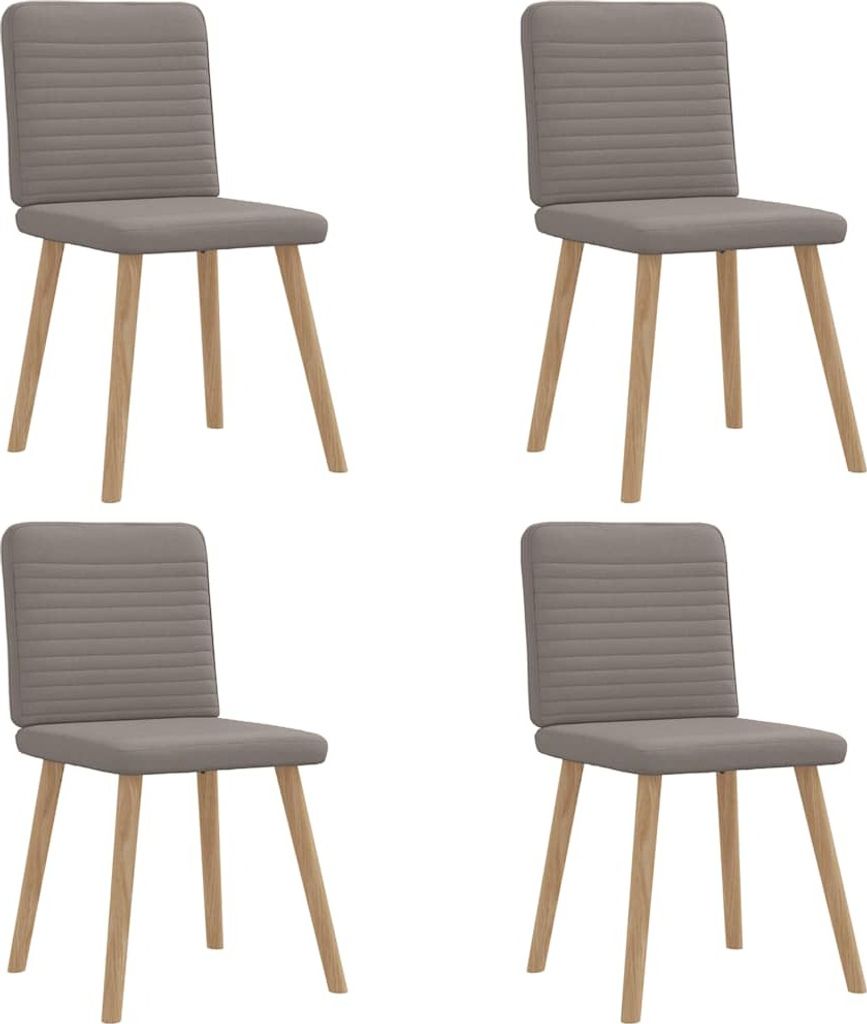 Esszimmerstühle 4 Stk. Taupe Stoff, Esszimmerstühle DesignMöbel