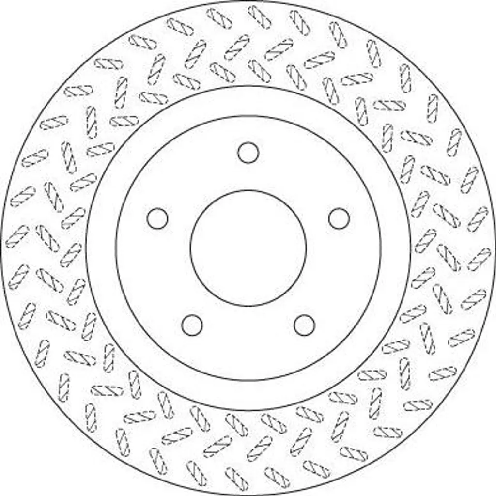 Disque de frein haute sécurité TRW DF6206 haute teneur en carbone ASX