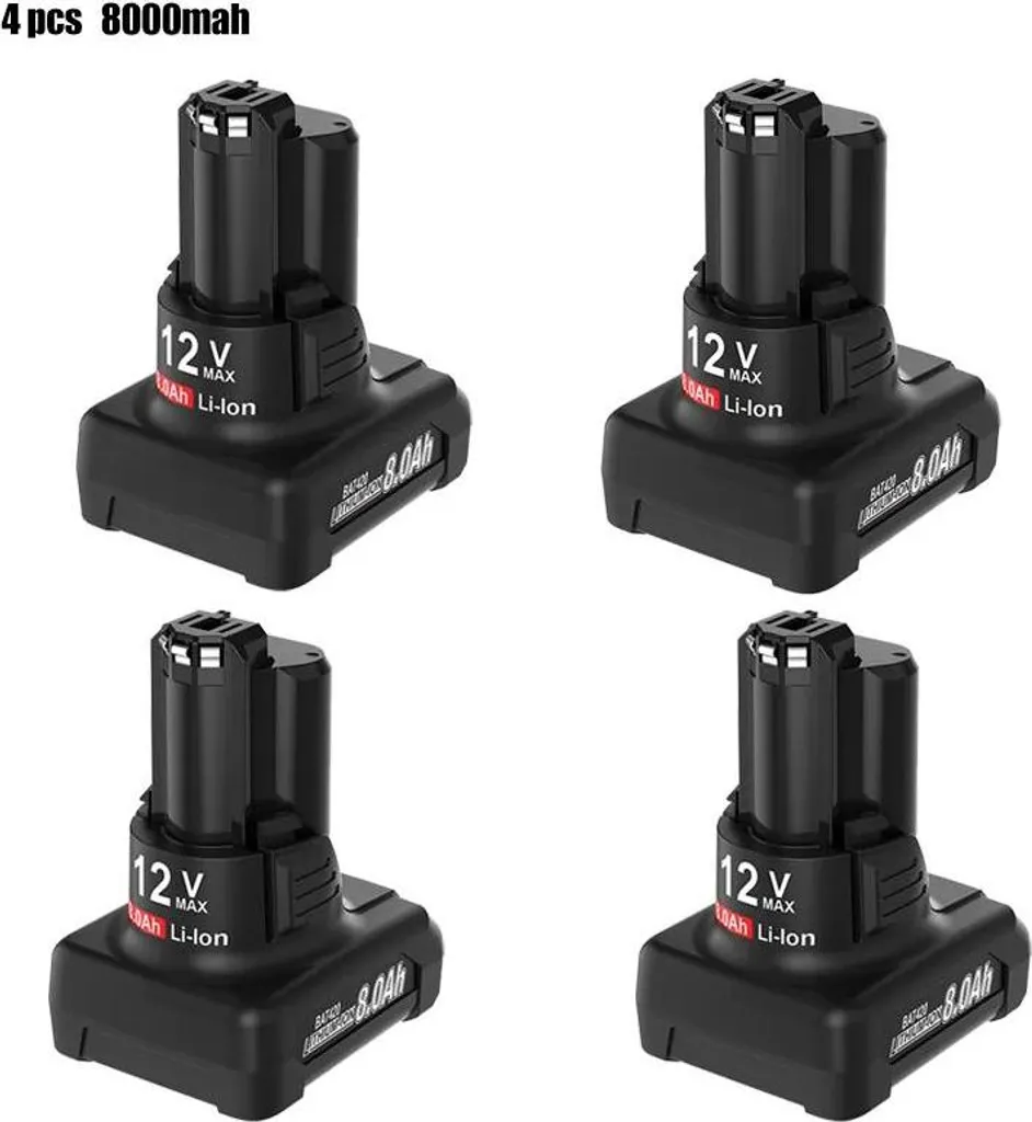 Offerta Shock 4x Batterie 12V 8000mAh | L'energia che serve ora! - 2