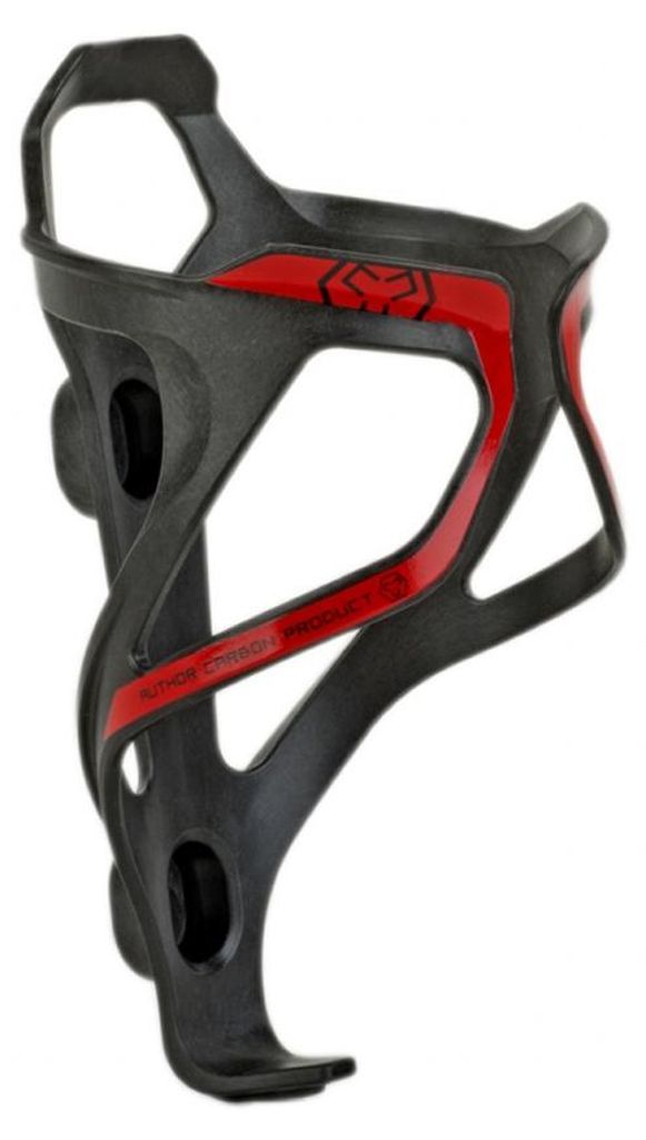 Fahrrad Flaschenhalter ACP-X26 Carbon 29 Gramm schwarz / rot