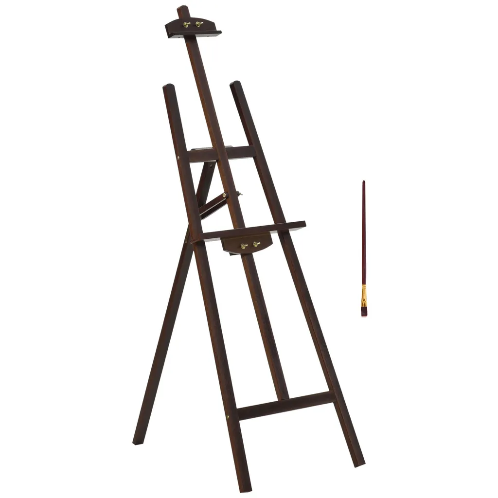 Chevalet en Bois de Pin Inclinaison 90° avec Support de Toile 51cm