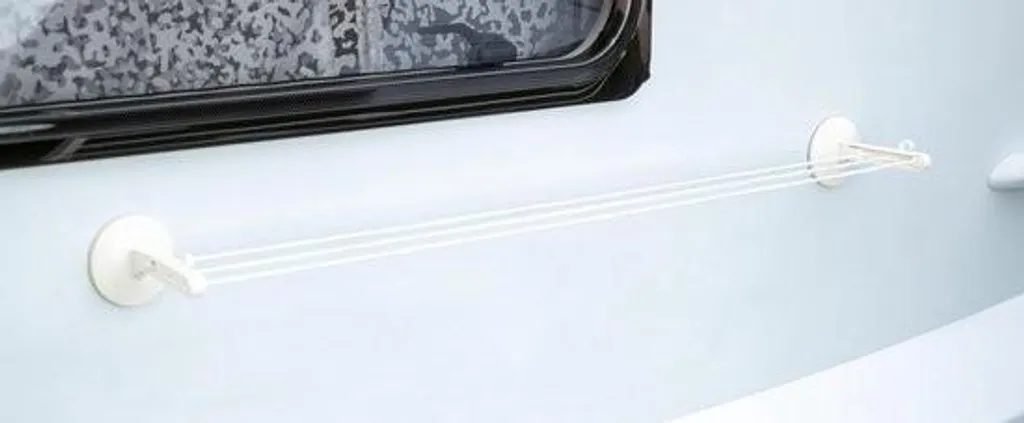 Étendoir à linge extensible camping-car - Corde de séchage avec crochets - 6