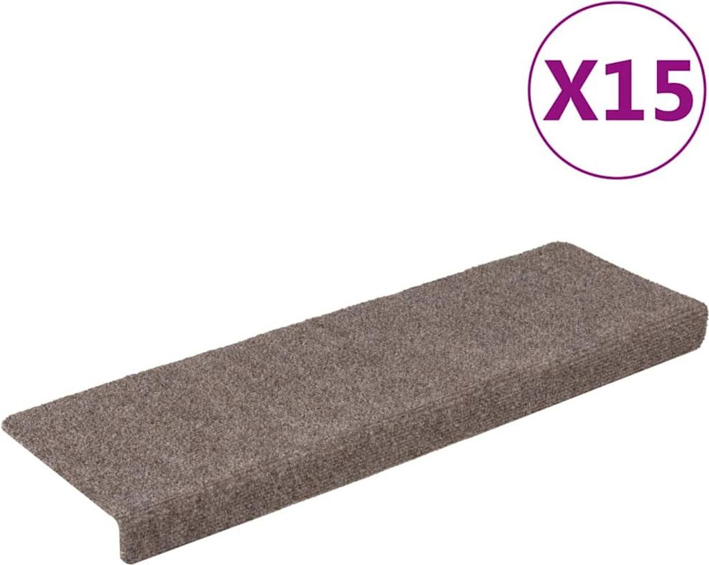 vidaXL Podložky na kroky Samolepiace 15 ks 65x21x4 cm Obrázok produktu 