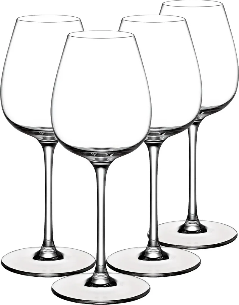 Villeroy & Boch Purismo Wine Bianco Set 4 | Ideale per Cene e Feste