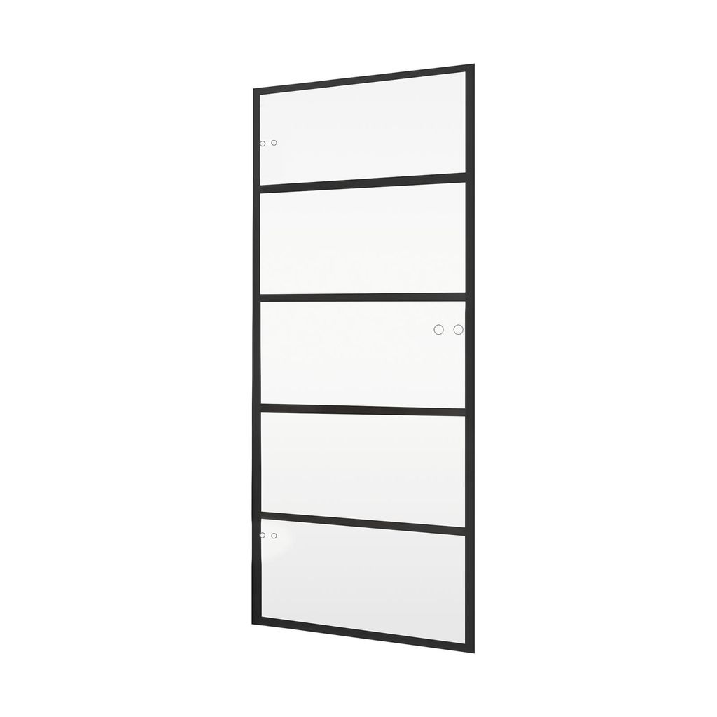 inova Glastürblatt 834 x 1972 mm, 5 Felder Klarglas, ESG, Produktbild 