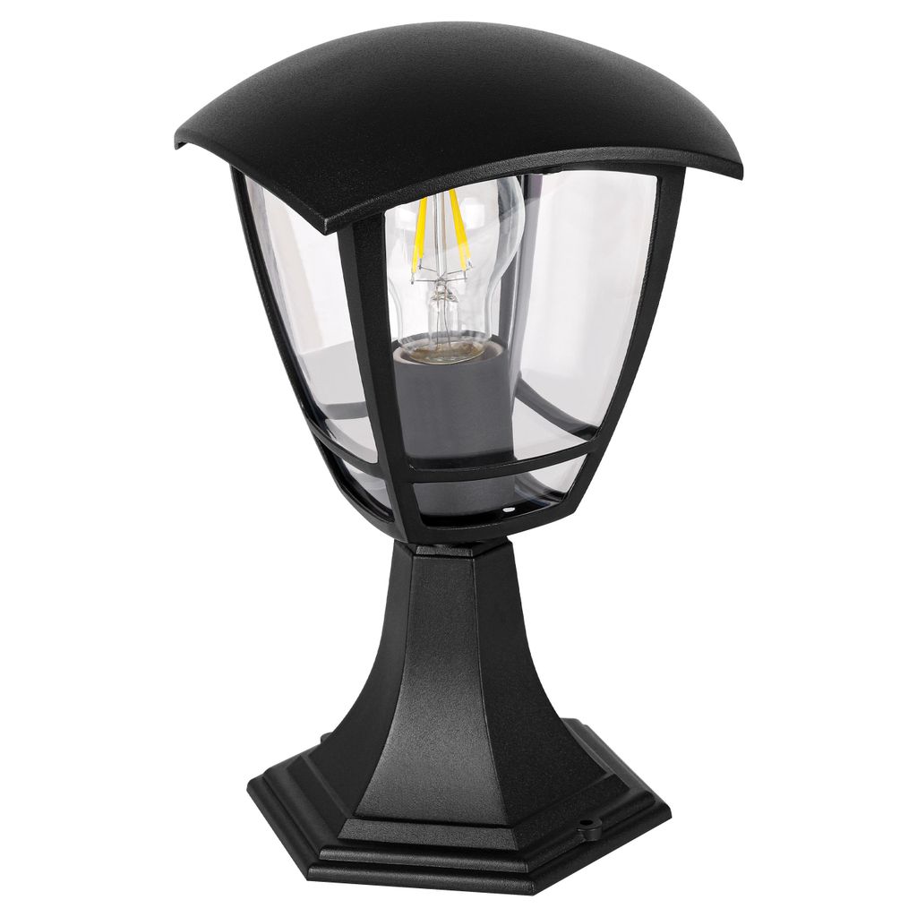 MasterLED Außenleuchte E27 IP44 Sockelleuchte 30cm Schwarz Produktbild 