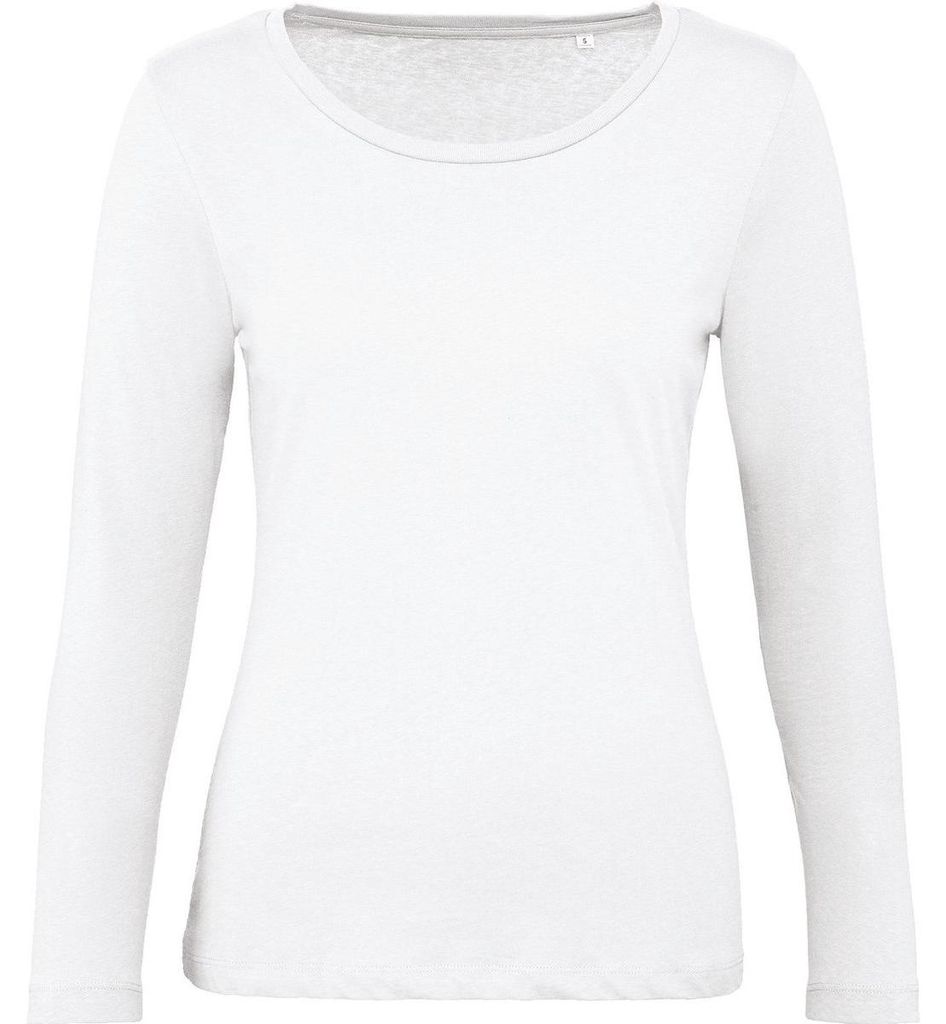 B&C - "Inspire" T-Shirt für Damen Langärmlig FK2469 (XXL) (Weiß)