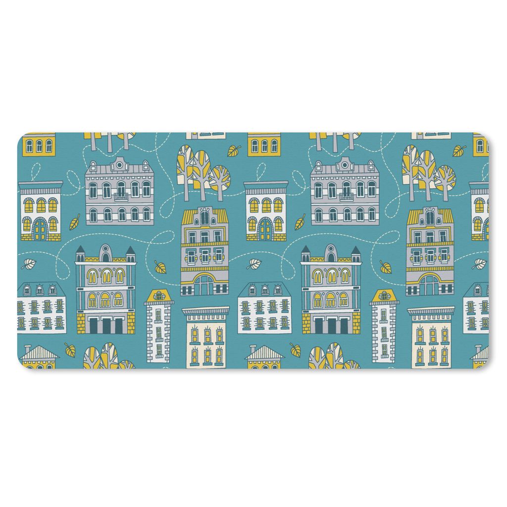 MuchoWow Mauspad Mousepad Herbst - Schnittmuster - Startseite 60x30 cm - Mousepads - Maus Mat - Pad - Mausunterlage - Nachhaltig