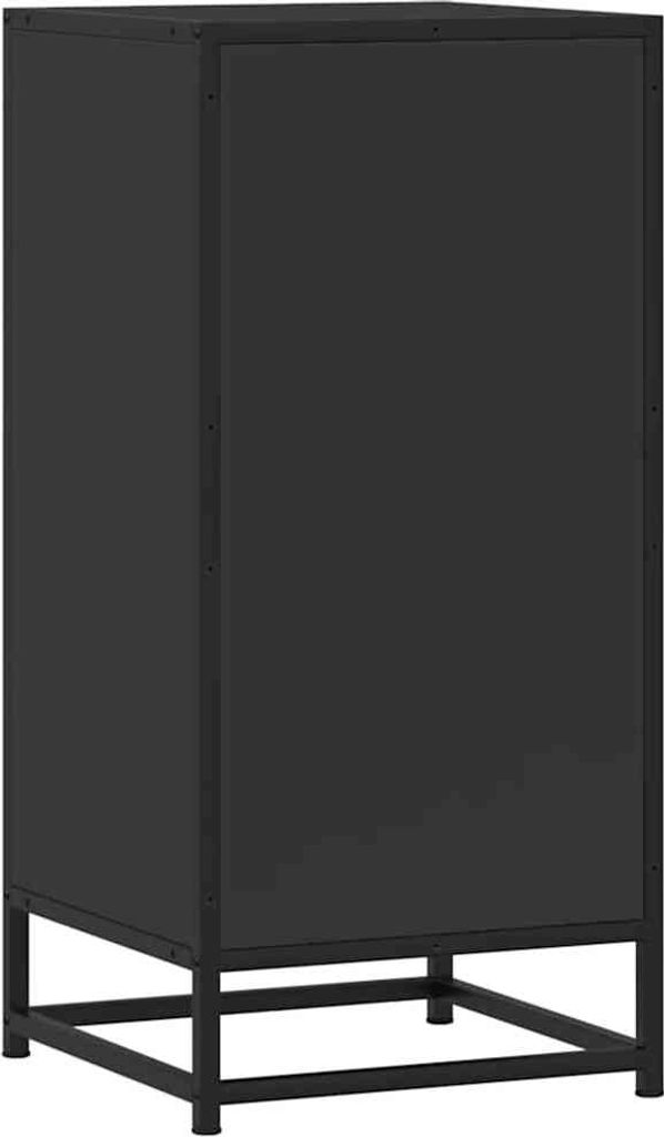 Sideboard Schwarz 35,5x35x76 cm Holzwerkstoff und Metall