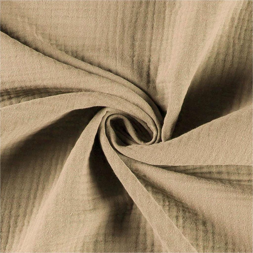 50x130cm Musselin Stoff uni   Meterware Mulltuch Baumwolle Produktbild 