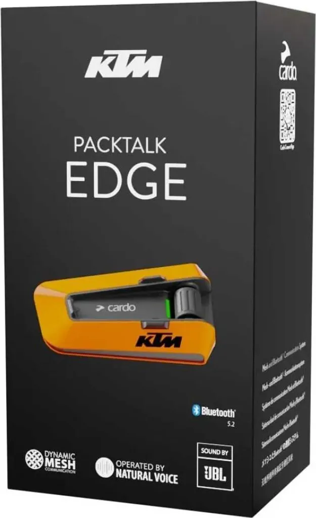 Intercom Bluetooth Cardo Packtalk Edge KTM Edition Mono pour Casque - 3