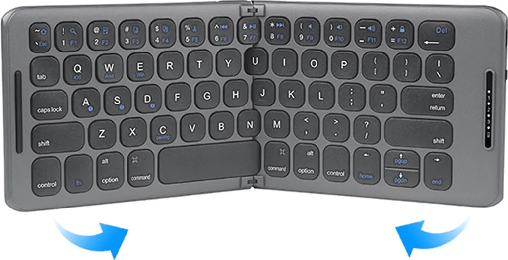 INF Clavier Bluetooth Pliable AZERTY pour Tablette et Smartphone - Noir