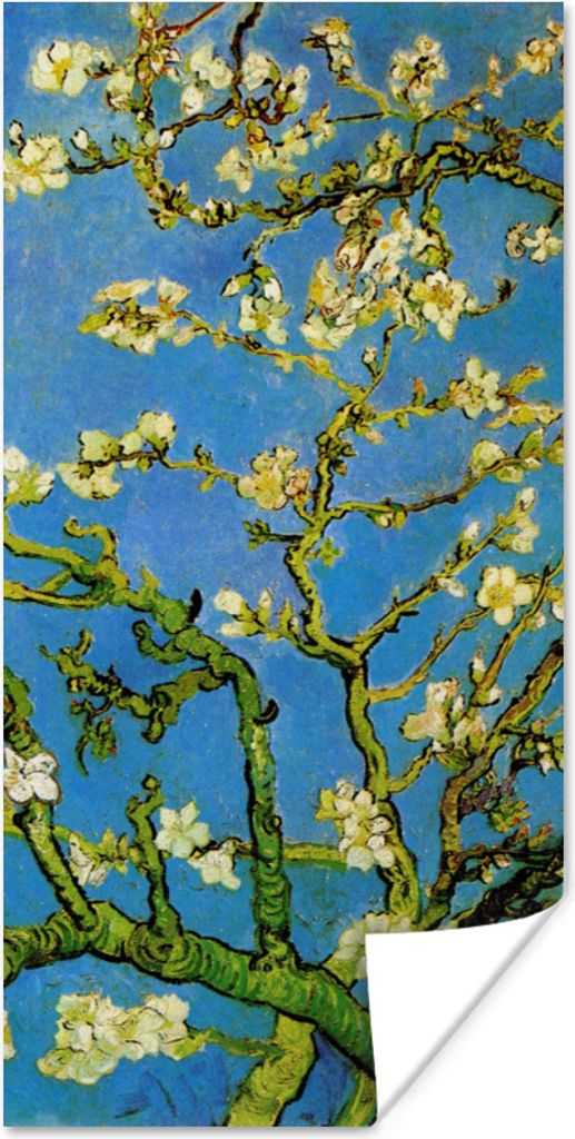 MuchoWow Poster Mandelblüte - Vincent van Gogh 80x160 cm - Kinderzimmer