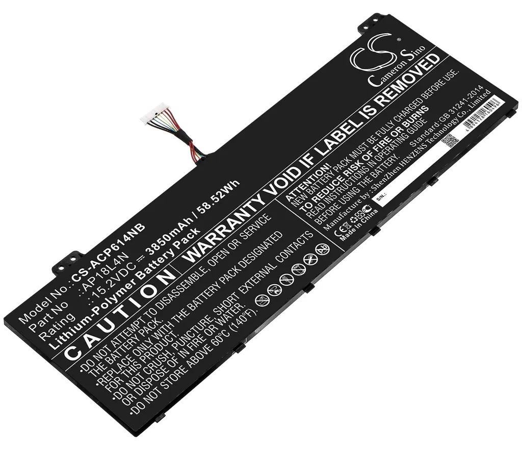 Batterie Ordinateur Portable pour Acer NX.VL2CN.001 TMP614-51-50AA