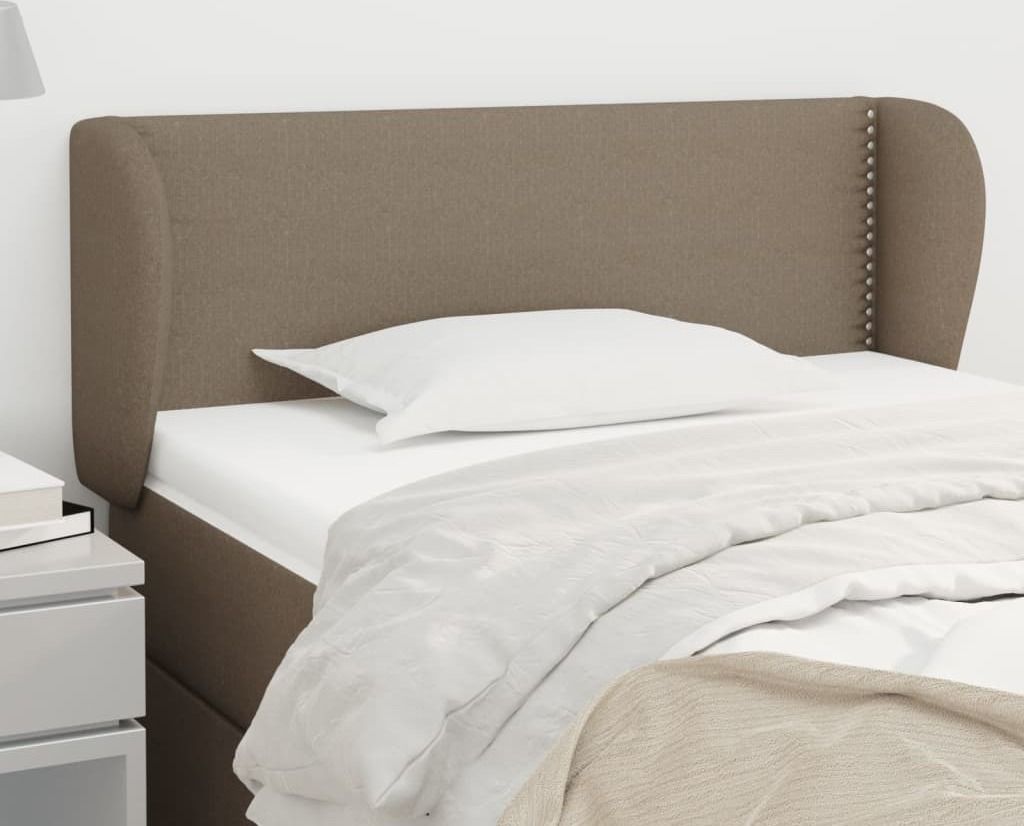 Maison Exclusive - Kopfteil mit Ohren Taupe 93x23x78/88 cm Stoff