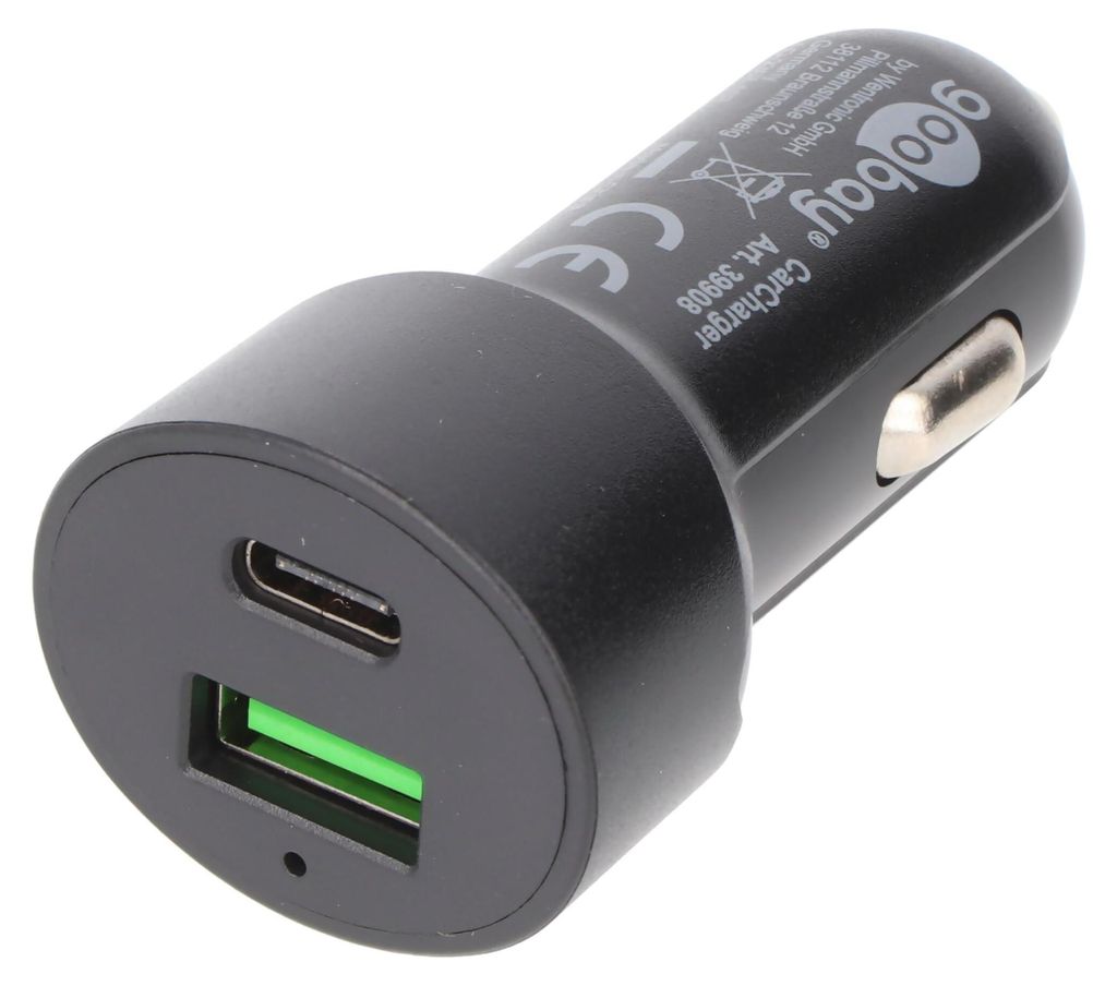 Goobay 39908, Auto, Zigarettenanzünder, 5 V, Schwarz Produktbild 